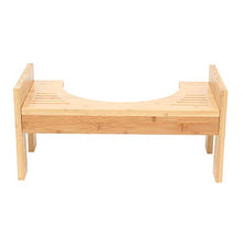 OUKANING Sgabello WC Regolabile in Altezza, Sgabello WC in Legno, vasino Tozzo, Gradino WC 45 x 25 x 22,5 cm