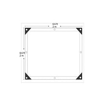 BeGrit Sun Panno Parasole Nero con Tessitura a Rete, Resistente ai Raggi UV e Protettivo per Fiori e Piante da Giardino 50% di ombreggiatura 6,6ft x 6,6ft