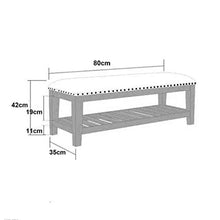 LXESWM Pouf Panca Ottomana Scarpe da Banco Poggiapiedi Bagagli Sgabello Scarpe Rack Divano Panchina for Corridoio Soggiorno E Camera (Size : 80×35×42cm)