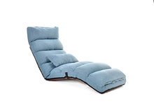 Xiao Tian Lounger Regolabile Pieghevole del Gioco di Gioco (Color : Lake Blue Color)