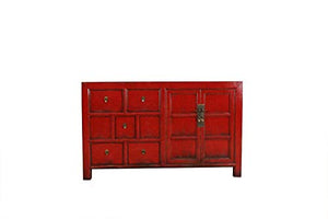 Yajutang Cassettiera antica credenza 2 ante 5 cassetti