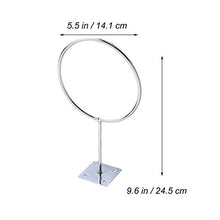 VORCOOL sostenedor di sfera per elastico del acciaio inox per basket palla di balompié Pallavolo Calcio balompié (Argento)