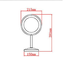 specchio trucco,specchio trucco,Specchio cosmetico da bagno con ingrandimento 7 volte da 8 pollici, specchio da tavolo europeo a LED