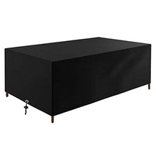 Copritavolo da giardino, impermeabile, per mobili da giardino, 213 x 132 x 74 cm, copertura antivento per tavolo da giardino, in tessuto Oxford resistente 210D, 270 x 180 x 89 cm
