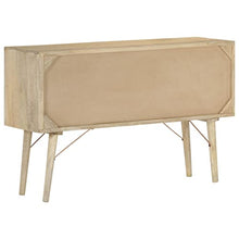 vidaXL Legno Massello di Mango Credenza Madia Mobile Armadietto Armadio Mobiletto Alto Portaoggetti Cassa Cassapanca Mobili 118x35x75 cm