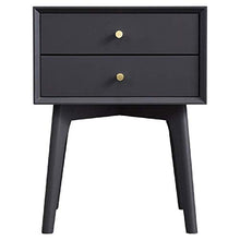 Comodino comodino in legno massiccio con cassettiera con forte capacità di cuscinetto per camera da letto, studio, ecc. (colore: A)
