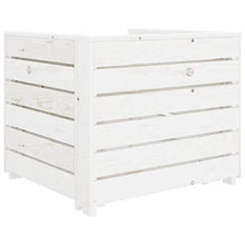SKM Set Salotto da Giardino su Pallet 2 pz in Legno Bianco