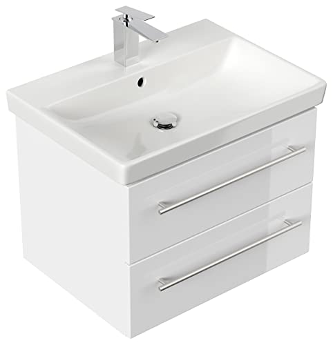 Mobile bagno con lavabo Villeroy & Boch Avento 65cm bianco lucido