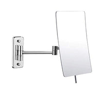 Specchio da Bagno Specchi da Barba Specchi da Trucco Montaggio a Parete 3X Ingrandimento Girevole Estensibile Pieghevole per Hotel Vanity Chrome