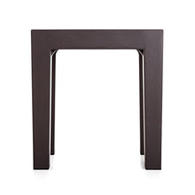Tatay Lombok Sgabello Rettangolare, Polipropilene, Senza BPA, Finitura Effetto Legno, la Protezione anti-UVA, Anche 130kg, Adatto a 38x29x41cm Interni ed Esterni, Marrone