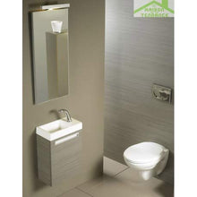 Kit Mobile lavabo RIHO & SLIMLINE SET 65 in legno laccato satinato, 80 x 38 a 60,5 cm