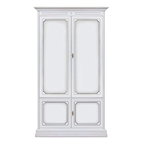 Made in Italy Armadio 2 Ante in Legno Stile Classico 'Wklass'