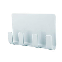Ganci adesivi da parete, gancio autoadesivo ABS da 1,2 pollici per armadio da cucina per bagno da cucina - Impermeabile(blu)