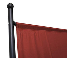 QUICK STAR Paravento da Giardino 180 x 78 cm Divisorio in Tessuto Balcone Protezione della Privacy Rosso-Arancio