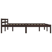 SKM Giroletto con 4 Cassetti Marrone Scuro Legno di Pino 160x200 cm (41.44kg)
