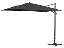 Viva Green 68260 Sun 3 - Ombrellone da giardino quadrato, in alluminio, 2,5 x 2,5 m, colore: Nero