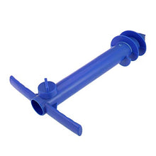 Yardwe 2Pezzi Picchetto di Supporto per ombrellone Mare Spiaggia in plastica Porta ombrellone da Spiaggia,Blu (14,9 x 9,8 x 3,1 Pollici)