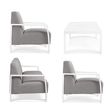 Set 4 Salotto Nives Bianco Ks01 Bizzotto cod. 0662462