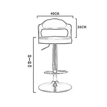 LIN-rlp Sgabelli da Bar seggiolone Multifunzione Regolabile a 360 ° Girevole di Gas dell'elevatore Extra Large Base Schienale poggiapiedi Colazione Bar Dining casa Pianale da Cucina Trucco