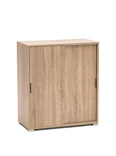 MeMi Me204RSN ante scorrevoli. Scarpiera.mobiletto . Gia' montato , Rovere Sonoma, 38x75x85 cm
