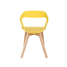 GroBKau, set di 4 sedie semplici e moderne in plastica per soggiorno, sala da pranzo, ufficio, sala riunioni, ristorante, ecc.