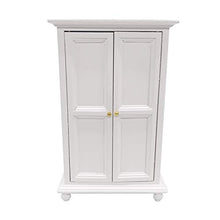 Mini Doll House Furniture Armadio a Doppia Anta Armadio Camera da Letto Spry