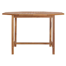 E E-NICES Tavolo da Giardino 120x120x75 cm in Legno Massello di Teak