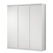 Vipack LAKL1314 Lara-Armadio a 3 Ante, in MDF Laccato, Colore: Bianco, 166 x 57 x 204,5 cm