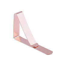 Omabeta Pratiche Clip per Stoffa da scrivania Morsetto per tovaglia Portatile in Acciaio Inossidabile Facile da Usare per Picnic per Buffet(Rose Gold)