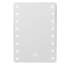 Longzhuo Specchio per Il Trucco, Specchio per Il Trucco del Touch Screen Specchio cosmetico Illuminato da Tavolo dimmerabile da 16 LED