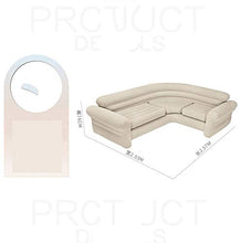 XHCsoft Divano ad Angolo reclinabile, Divano Letto Gonfiabile Pigro, Doppia Chaise Longue Deluxe