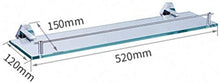 HYJMJJ Great Coat Ganci, Vetro Bagno Scaffale, Anteriore Mensola in Full Rame Specchio, Rack for 1 a Livello di Cosmetici da Bagno Tieni la Grande Vita.