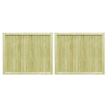 ghuanton Cancelli da Giardino 2 pz in Pino Impregnato FSC 300x125 cm Articoli di ferramenta Barriere e recinzioni Cancelli