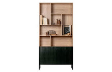 Green Farm - Armadio Chamberledge naturale con porte nere [fsc]