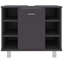 Armadio da bagno, 60 x 32 x 53,5 cm, colore: grigio