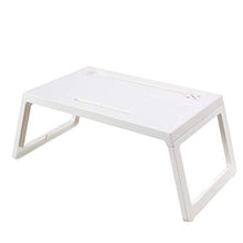 Tavolo da Letto Portatile, Tavolo da Computer Pieghevole, Supporto per Laptop con Slot per Tazza, Tavolino da Divano in ABS per Leggere, Lavorare E Guardare Film