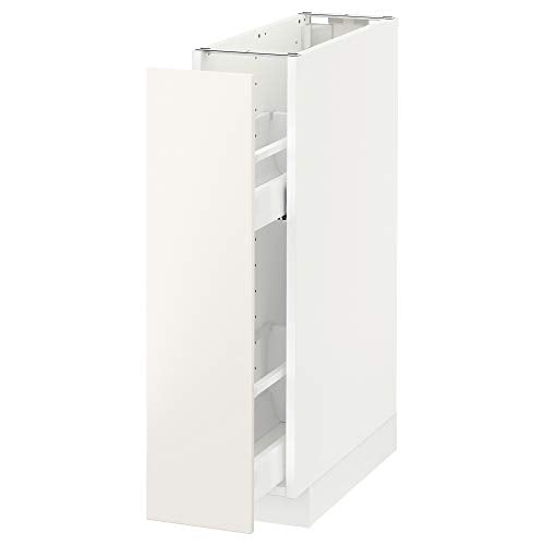 METOD base armadio/estraibile int raccordi 20x61.6x88 cm bianco/Veddinge bianco