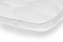 Sleepmed – Swis TechnoloGY Bedding Sleepmed, fodera traspirante con fasce di gomma, 80 x 210 cm, materasso con ventilazione 3D, ipoallergenico, per letti con rete o letto matrimoniale, bianco