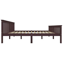 SKM Giroletto con 4 Cassetti Marrone Scuro Legno di Pino 180x200 cm (47.25kg)