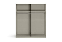 Rauch Möbel Subito Armadio a 2 Ante con 2 Ripiani e 2 aste Appendiabiti, Legno, Bianco, 181 x 197 x 61 cm