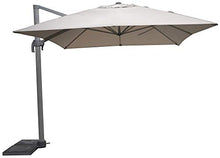 giordano shop Ombrellone da Giardino Decentrato 3x3m in Alluminio Alba Grigio