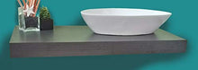 Mensola Sospesa per Lavabo Design moderno L 120 cm, compra dal produttore! (Rovere grigio) MabelOnline