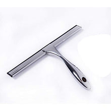 ShinyAmber Glass Wiper Detergente per vetri per vetri in Acciaio Inossidabile Maniglia per Raschietto Pulizia tergicristallo Lavavetri Doccia Specchio per Bagno (Silver, 25 * 17 * 4cm)