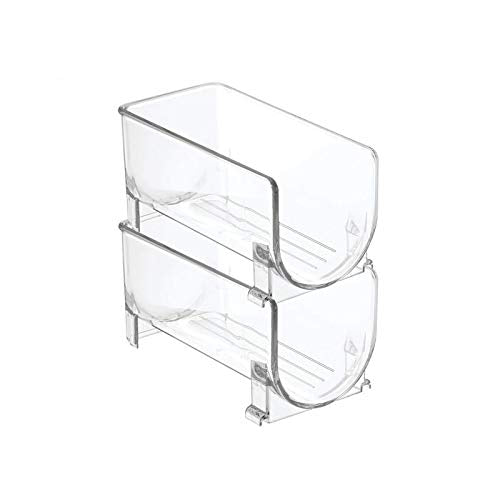 DAGONGREN Frigorifero Organizzatore Cucina Bottiglia Scaffale impilabile Vino Bottiglie Supporto Display mensola Frigo Organizzatore Rack
