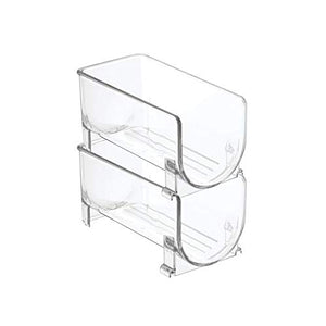 DAGONGREN Frigorifero Organizzatore Cucina Bottiglia Scaffale impilabile Vino Bottiglie Supporto Display mensola Frigo Organizzatore Rack