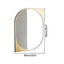 Bathroom mirror Specchio da Bagno Nordic Art Specchio da Bagno a Parete Specchio a Forma di casa Specchio per Il Trucco Specchio da Bagno Specchio da Bagno