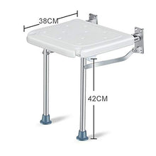 Sgabello per Bagno Anziana Donna Incinta Antiscivolo Vasca da Bagno Sedia da Parete Pieghevole Sgabello per Doccia Sgabello in Bianco Peso capacità 180 kg