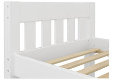 Erst-Holz Robusto Bianco Letto Classico per Materasso 80x200 in Pino massello con doghe rigide 60.38-08W