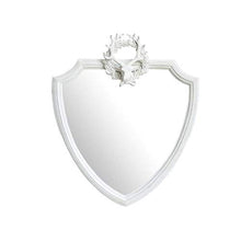 Specchio da Parete in Resina: per ingressi, soggiorni, bagni, specchi per la casa Decor 39,5 x 46,5 cm (Bianco)
