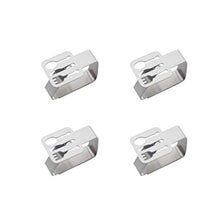 CLISPEED 4 Pezzi Clip per Tovaglia Decorativo in Acciaio Inox Copriletto Morsetto Supporto Clip per Tavolo da Picnic Flessibile Ideale per Picnic Tendoni Matrimoni Festa di Laurea